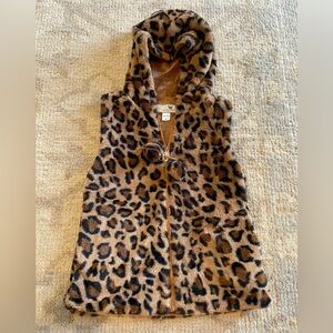 Girls Widgeon Animal Print Vest, sz M